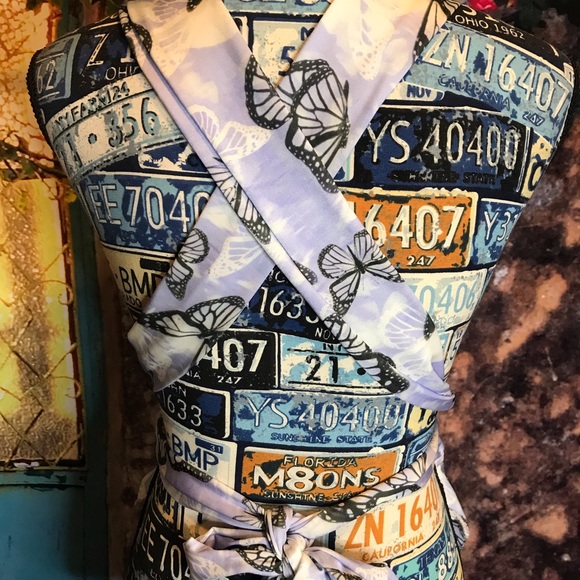 Lilac Butterfly 🦋 Multi-way Swimsuit - Picture 7 of 8